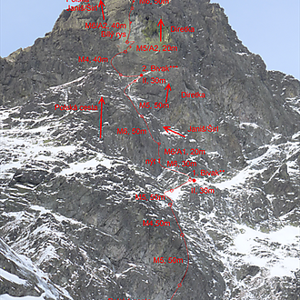 Prvovýstup v severovýchodní stěně Rysů, Tatry